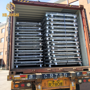 Grande <span class=keywords><strong>cage</strong></span> en treillis métallique pour entrepôt, bac de rangement pliable en fil métallique robuste - Product Image 6