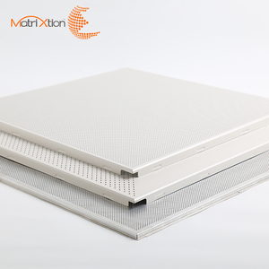 Đồ Trang Trí Nội Thất Gạch Ốp Trần Nhà Máy Cung Cấp Trực Tiếp Bột Kim Loại Nhôm Chống Thấm Nước Hình Vuông Hiện Đại Chống Cháy 5 Năm - Product Image 5