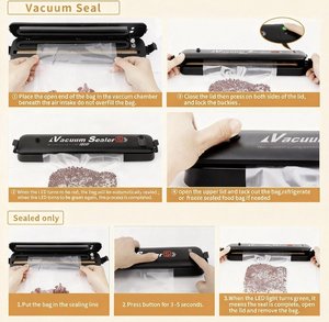 เครื่องซีลสูญญากาศอัตโนมัติอเนกประสงค์สำหรับครัวเรือน ขายส่ง, อุปกรณ์ถนอมอาหารในครัวสำหรับบรรจุภัณฑ์พลาสติก - Product Image 3