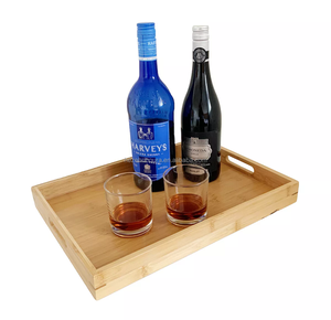 Biểu Tượng Tùy Chỉnh Tre Thực Phẩm Khay Đánh Bóng Hình Chữ Nhật Phục Vụ Khay Cho Bữa Ăn Sáng Thực Phẩm & Đồ Uống Moq 200Pcs Khay Bằng Gỗ - Product Image 6