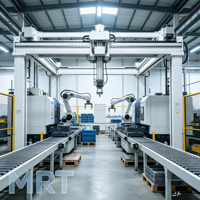 Manipulateur de portique à fonctionnement stable, robot à treillis multi-axes pour la transmission automatisée des pièces en usines de nouvelles énergies