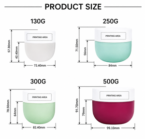 Pot en plastique premium personnalisé, vide, à large ouverture, épais, pour masque capillaire, lotion, soin de la peau, 250 ml, 10 oz, 500 ml - Product Image 6