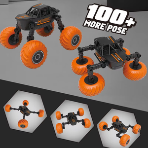 <span class=keywords><strong>2</strong></span>.4G Rc Afstandsbediening Stuntauto High-Speed Metalen Off-Road Rock Crawler Met Big Wheel Moving Drift Deformation Programmering - Product Image 3