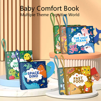 Yrb Baby Kids Gift Libros de tela para bebés Multi-temas Tela suave lavable Inglés Juguetes de aprendizaje temprano para niños pequeños y preescolares
