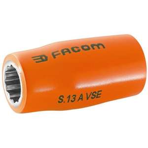 FACOM - S.10AVSE VSE series 1.000 Volt aislado 12 puntos 1/2 ''enchufes-EAN 3148510560335 LLAVES DE VASOS AISLADOS - Product Image 1