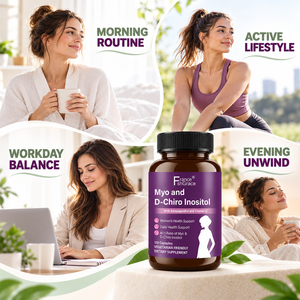 ผู้ผลิตอาหารเสริมฉลากส่วนตัว Shecome Myo และ D-Chiro Inositol ช่วยบำรุงสุขภาพรังไข่ 120 แคปซูล Myo D-Chiro Inositol - Product Image 2