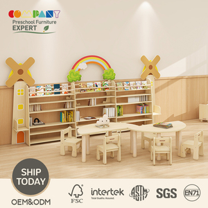 Meubles Montessori en bois modernes pour l'école maternelle, coin lecture, bibliothèque pour la maternelle, la garderie, la salle <span class=keywords><strong>de</strong></span> classe - Product Image 1
