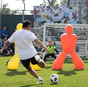 <span class=keywords><strong>Ballon</strong></span> de football <span class=keywords><strong>gonflable</strong></span> en PVC pour entraînement de coup franc senior, mannequin mural pour terrain de football, équipement d'entraînement durable - Product Image 1