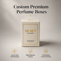 Emballage de parfum rigide de luxe personnalisé avec estampage à chaud doré et insert pour coffret cadeau en carton