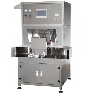 Noel cam topları için IMLUCKY kaynak fabrika çift istasyonlu otomatik püskürtme makinesi - Product Image 1