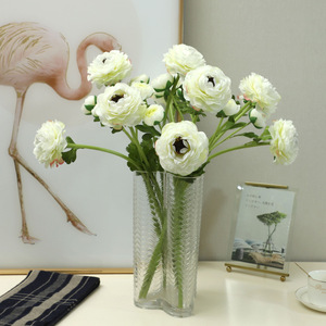 Flores Artificiales de Peonía de Plástico y Seda para Decoración del Hogar y Bodas, Hechas en China, Dos Flores de Loto - Product Image 2
