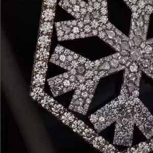 Colgante de Diamante de Corte Redondo con Moissanita VVS, Estilo Hip Hop, con Incrustaciones, Plata de Ley 925, Joyería para Fiestas, para Hombres y Mujeres - Product Image 6