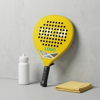 Raquette de padel en fibre de carbone + mousse EVA de conception personnalisée OEM pagaie de tennis raquette de sport de plein air professionnelle directement en Chine