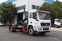 Camion benne à bras hydraulique Shacman 4x2 L3000 diesel, système hydraulique, véhicule de collecte des déchets Euro 3