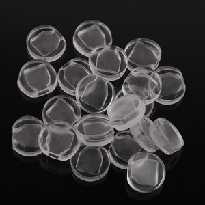 Almohadillas transparentes de plástico para pendientes de clip, 9 mm x 6 mm, a prueba de dolor, antideslizantes, diseño invisible - Product Image 3