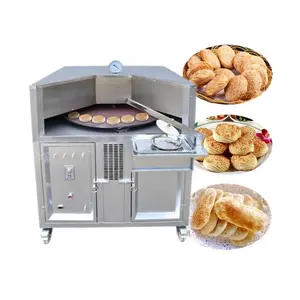 High Quality Affordable Automatic Stainless Steel Pancake Rotary Arabic Roti Naan Bread oven Machine