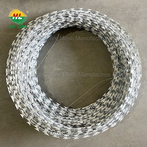 Bobina de alambre de púas de alta seguridad de <span class=keywords><strong>45</strong></span> cm de diámetro hecha de alambre de acero - Product Image 6