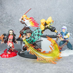 Figurine d'Anime Tueur de Démons Tanjiruo/Zenitsu/nezuko/tengen/Akaza <span class=keywords><strong>Kimetsu</strong></span> <span class=keywords><strong>No</strong></span> <span class=keywords><strong>Yaiba</strong></span>, 10-15CM - Product Image 1