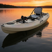 Kayak de pesca modular de plástico rígido para exteriores, para 2 o 3 personas, con asientos acolchados de EVA y sistema de pedales.