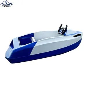 2024 sıcak toptan 72V 56AH pil 52km/saat küçük elektrikli Karting tekne Mini alüminyum kürek tekne balıkçılık botla için maceraları