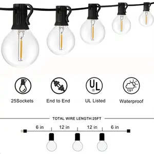 A fada ilumina a corda fada decorativa exterior do quarto impermeável conduziu a luz