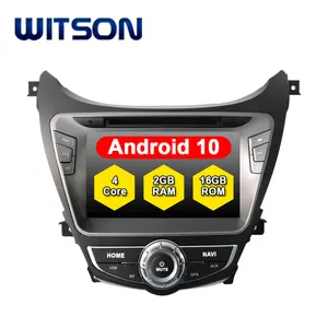 Android 10.0 untuk Hyundai Adalah Elantra/Avante 2013 Mikrofon Eksternal Termasuk Transporter Super Mobil Audio DVD GPS