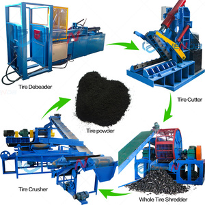 Equipo/Planta de Reciclaje de Neumáticos Usados, Maquinaria para Fabricar Polvo de Neumáticos para Moler Polvo de Caucho - Product Image 1