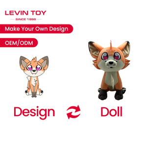 אנימציה מצוירת אישית דמויות ממולאות חיות מחמד בובה כלב וצעצועים אחרים לילדים מלאים בכותנה עמ' - Product Image 4