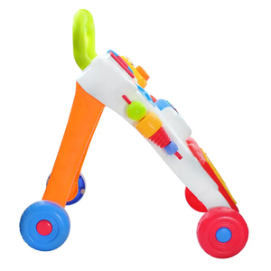 Poussettes pour bébés Walkers 4 en 1 Multifonctionnel Toddler Learning Walking Stroller Activity Center Baby Walker - Product Image 3