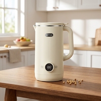 Appareil électroménager pour la préparation de lait de soja et de lait d'amande, mixeur avec moteur en cuivre pur, capacité de 600 ml, récipient en acier inoxydable