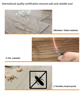 Revêtement de sol en SPC RVP résistant à l'humidité, facile à nettoyer, imperméable, à effet <span class=keywords><strong>bois</strong></span>, largement utilisé dans les centres de confinement - Product Image 5