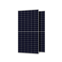 Panneau solaire monocristallin en silicium de type N de 600 W, demi-cellule, efficacité de 23,32 %, argent + noir, stations d'énergie solaire, systèmes solaires domestiques