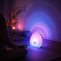Haut-parleur de thérapie par la lumière Chroma Sound Sleep Pod 2026 avec 10 morceaux, rechargeable, portable, apaisant émotionnel, machine à bruit blanc