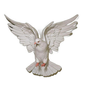 Sculpture d'oiseau volant suspendu ailes en vol-signe décoratif Art des <span class=keywords><strong>colombes</strong></span> pour chambre à coucher, salon, <span class=keywords><strong>église</strong></span> - Product Image 1