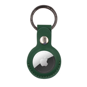 Rastreador AirTag con llavero metálico, cubierta anticaída, protector de PU para AirTag, colgante para collar de perro - Product Image 4