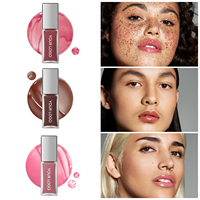 Kit de gloss à lèvres personnalisé avec logo, gloss à lèvres brillant mat à pigments élevés, couleurs mélangées, taille mini, marque privée