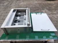 Matériel de restauration : Mini gril de table à gaz en acier inoxydable avec plaque de cuisson plate, 3x13600 BTU, surface de cuisson de 520 pouces carrées, Pulse