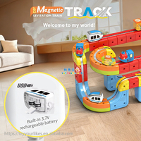 Juego de Pistas Magnéticas EPT para Monorraíl, Bloques de Construcción STEM, Tren de Levitación Magnética Colorido, Azulejos Magnéticos para Niños