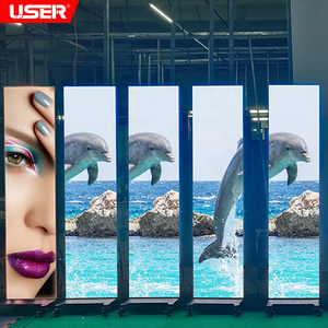 P1.8 p2 p2.5 p3 फ्लोर स्टैंडिंग पोस्टर डिजिटल सिग्नवेज की अगुवाई वाली स्क्रीन 4 जी वाई-फाई यूएसबी चल रहा है - Product Image 6