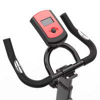 Bicicleta de Spinning Profesional para Gimnasio en Casa, Resistente, con Volante de Inercia de 4 Kg, Bicicleta de Ejercicio con Pantalla