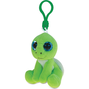 Porte-clés en peluche tortue de mer verte aux grands yeux étincelants, animal marin en peluche doux, breloque décorative en peluche - Product Image 1