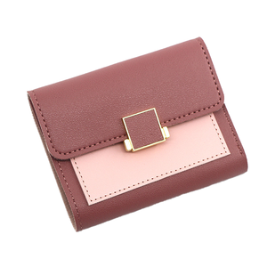 Portefeuille en cuir pour femme, pliable en trois, avec fermeture éclair, personnalisable OEM OED, style coréen simplifié, nouveau modèle tendance, motif à pois, porte-cartes court - Product Image 2