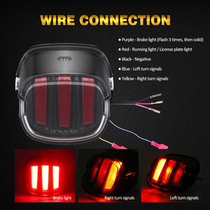 <span class=keywords><strong>Feu</strong></span> <span class=keywords><strong>arrière</strong></span> de voiture à LED avec lentille fumée transparente, <span class=keywords><strong>feu</strong></span> <span class=keywords><strong>arrière</strong></span> 12V, <span class=keywords><strong>feu</strong></span> <span class=keywords><strong>arrière</strong></span> à LED pour moto, <span class=keywords><strong>feu</strong></span> de frein pour Harley Davidson - Product Image 4