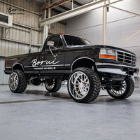 Capuchon central flottant US Power Logo personnalisé et logo gravé Lip US Power Wheel | Convient aux roues GMC Sierra 1500 2500 3500