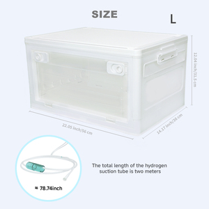 Ruang <span class=keywords><strong>Nebulizer</strong></span> hidrogen hewan peliharaan untuk kucing & anjing, kotak terapi oksigen dapat dilipat - Product Image 3