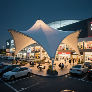 Pvdf màng cấu trúc bãi biển Ô lều cho khu nghỉ mát cảnh quan cắm trại công viên khách sạn sử dụng trường học - Product Image 4