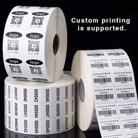 Papier A4 blanc de haute qualité personnalisé par l'usine Jinfeng, matériau thermique/PET, adhésif permanent, impression de codes-barres, avertissement