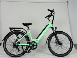 Vélo électrique de ville pour femmes, 27,5 pouces, avec batterie au lithium 48V 15Ah, idéal pour les trajets quotidiens - Product Image 5