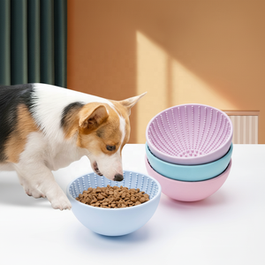 ชามซิลิโคนสำหรับสัตว์เลี้ยงแบบ OEM ODM ชามให้อาหารสุนัขแบบชะลอการกิน - Product Image 5