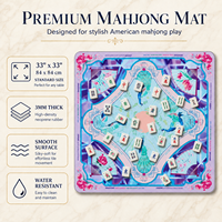 Alas Permainan Mahjong Poker Amerika Modern Mewah Custom Grosir Seyon, Dapat Dilipat, Portabel, Anti Selip, Tahan Air, Anti Hiburan